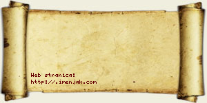 Jana Jaćimović vizit kartica